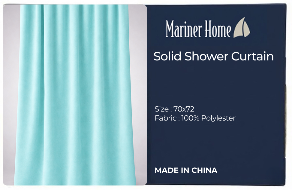 SOLID WATERPROOF EMBOSSED SHOWER CURTAIN
