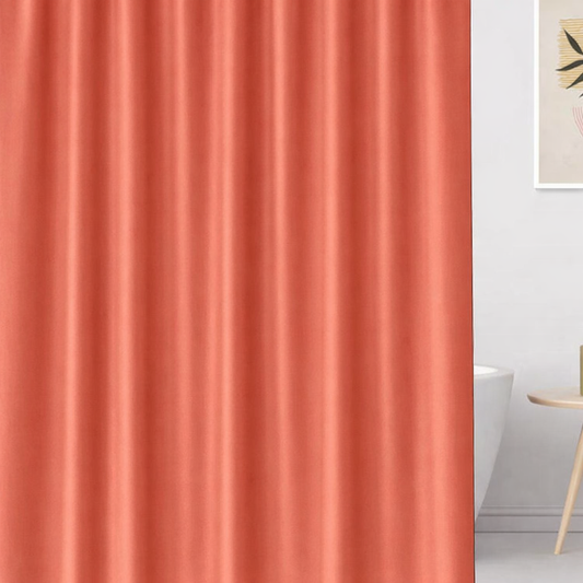 SOLID WATERPROOF EMBOSSED SHOWER CURTAIN