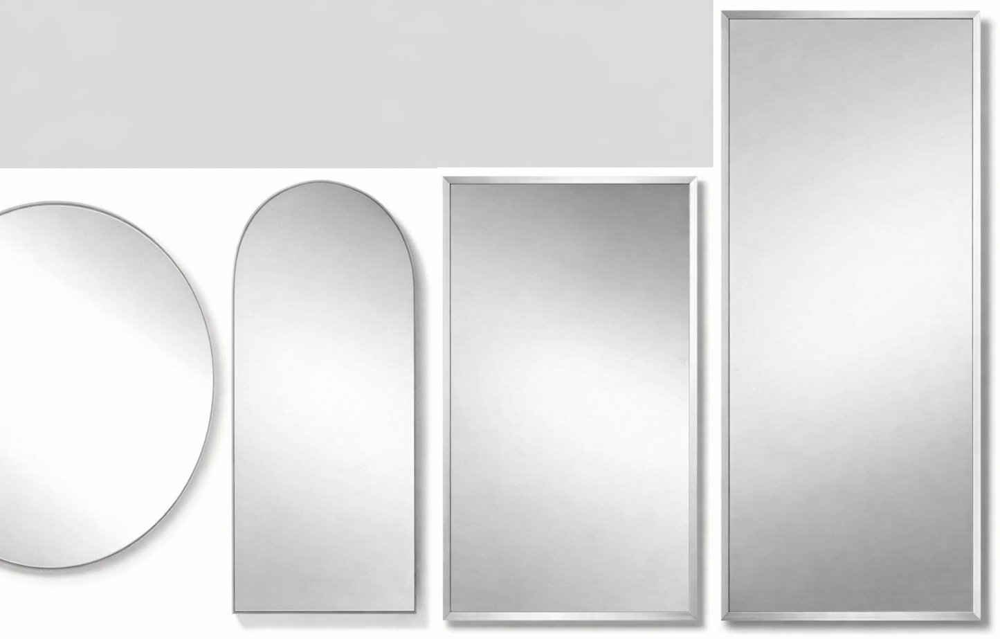 Metal Framed Tall Mirror