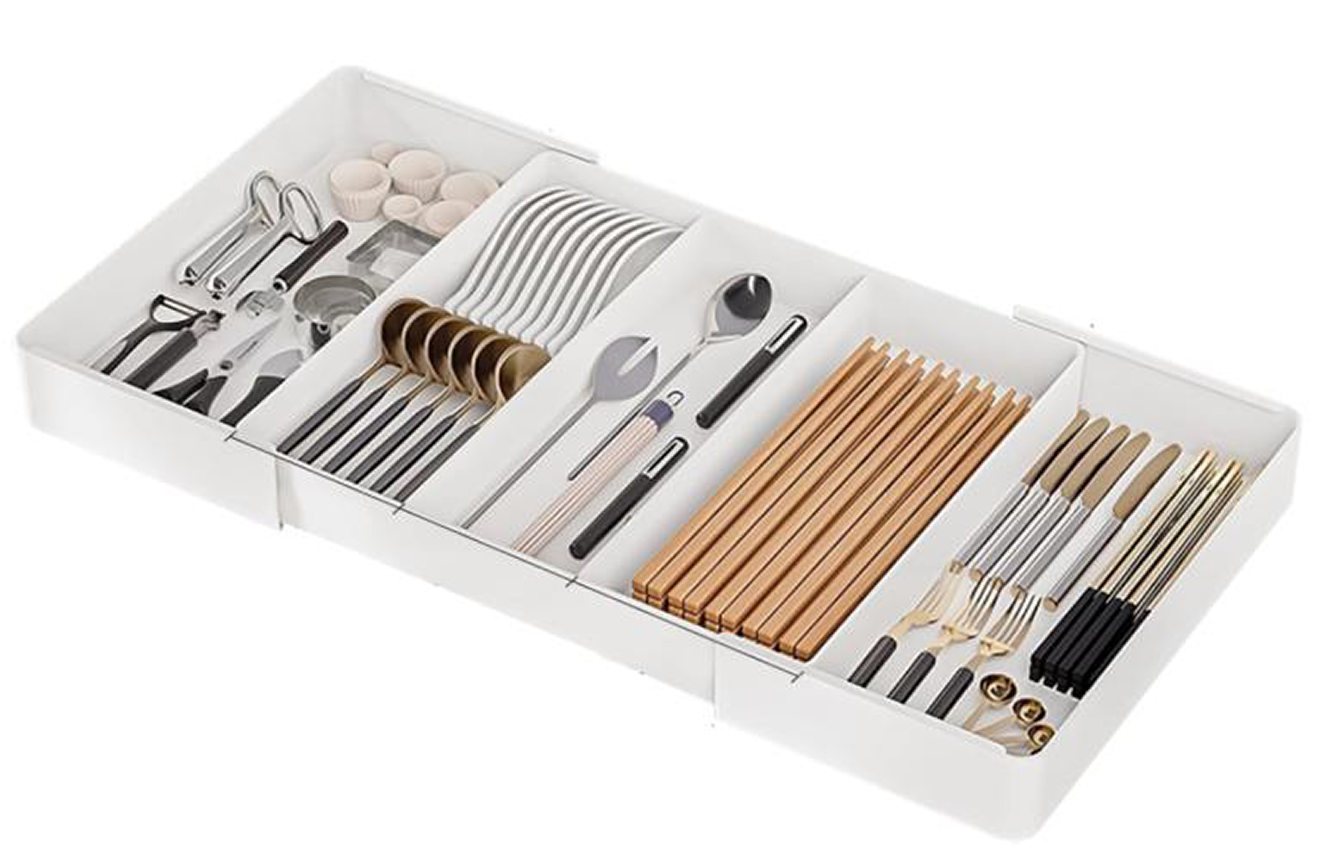 EXTENDABLE KITCHEN DRAWER ORGANIZER