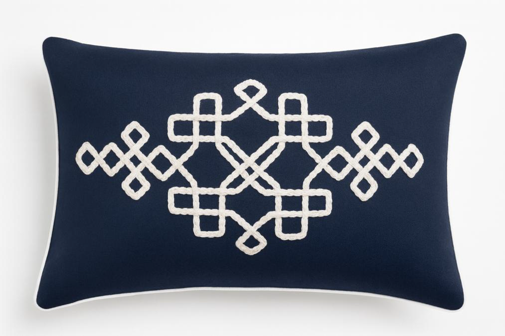 DIAMOND BEAD EMBROIDERY DEC CUSHION