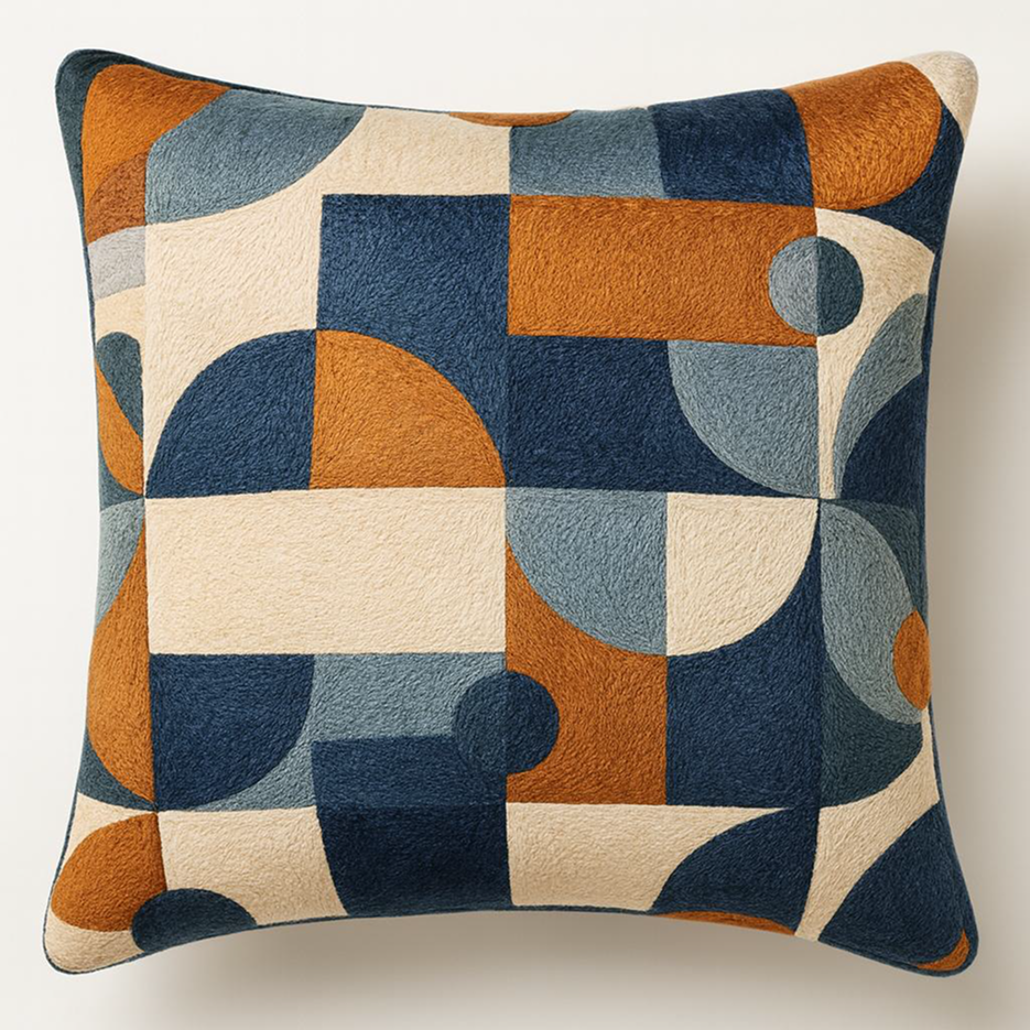 HEAVY EMBROIDERY PATTERN DEC CUSHION.