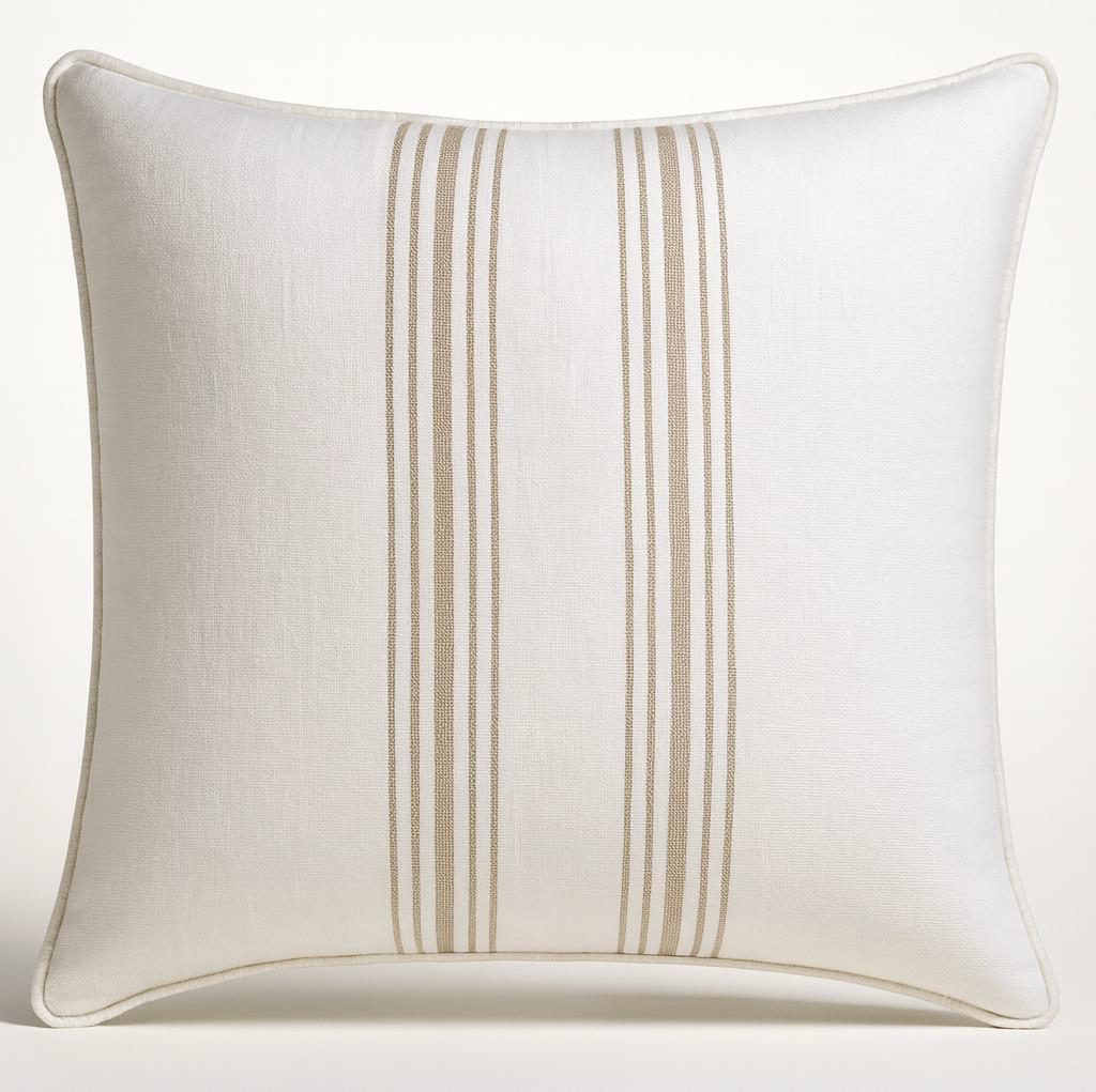 VERTICAL PRINTED STRIPES DEC CUSHION
