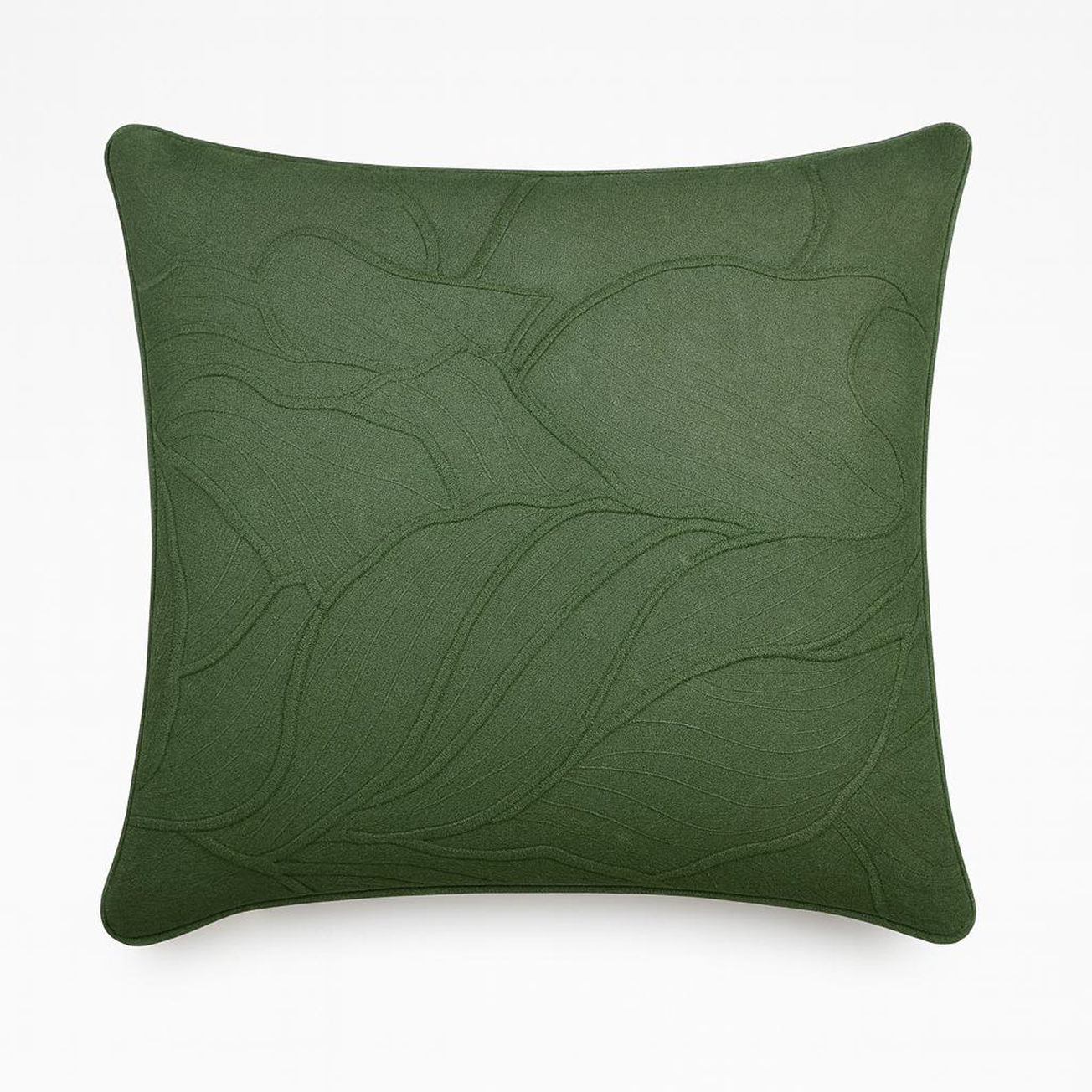 SOLID DOUBLE STITCHED EMBROIDERY DEC CUSHION