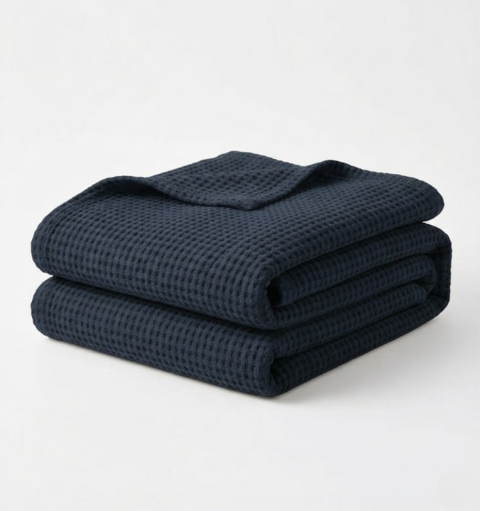Waffle Cotton Blanket (90x90)