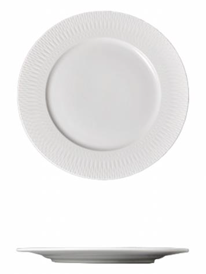 PALM LANE PORCELAIN TEXTURE BORDER 8.75IN SIDE PLATE