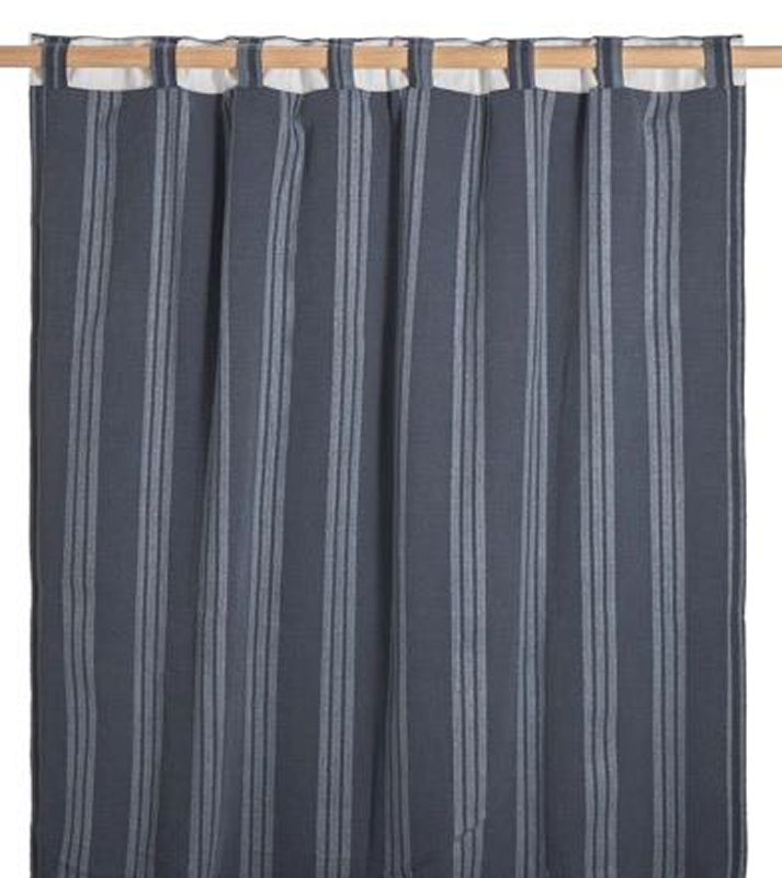 PALM LANE STRIPED LINEN COTTON CURTAIN