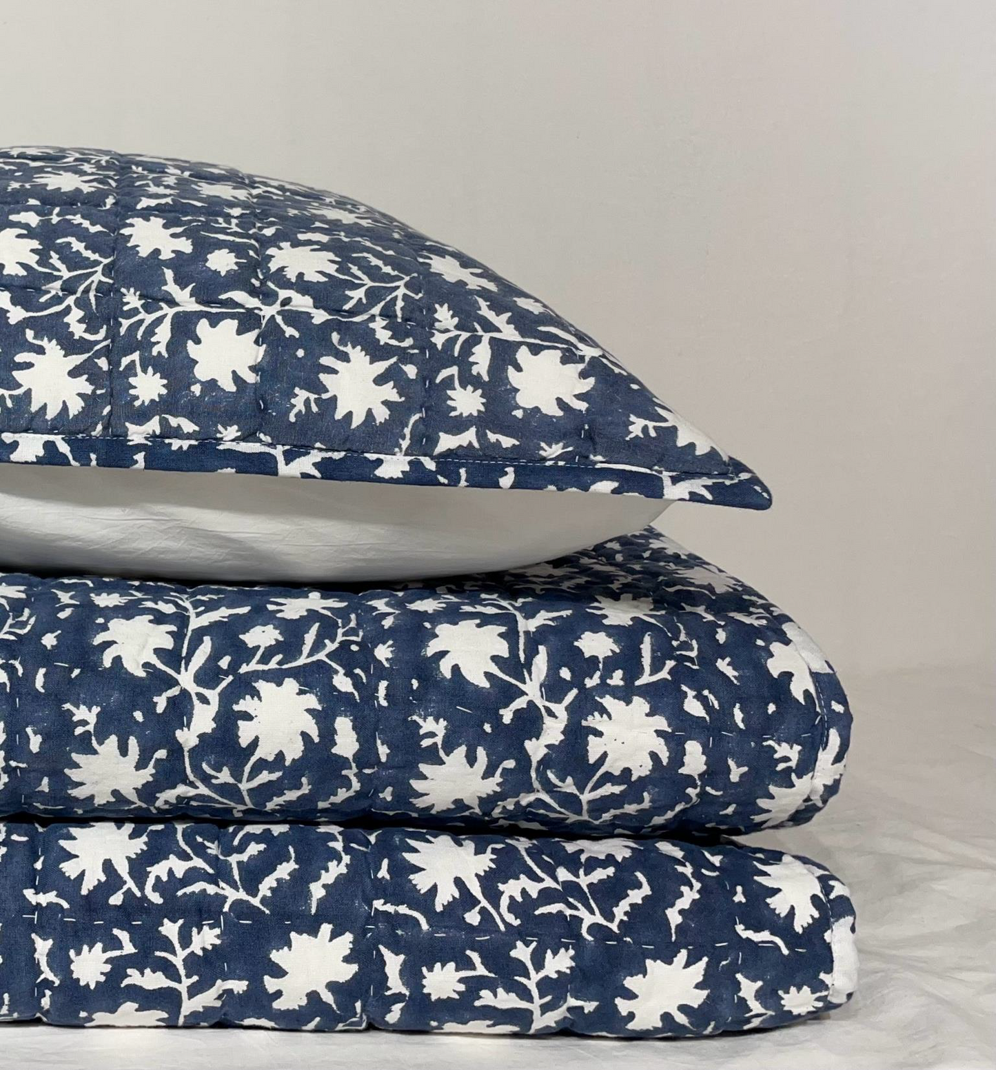 COTTON FLEX BLOCK PRINT QUILT SET