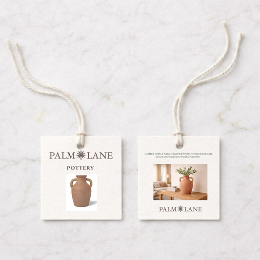 TUSCAN SISAL WRAPPED HANDLES CLAY VASE