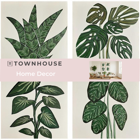 Wall Art - Tropical Palms (4pc Set)