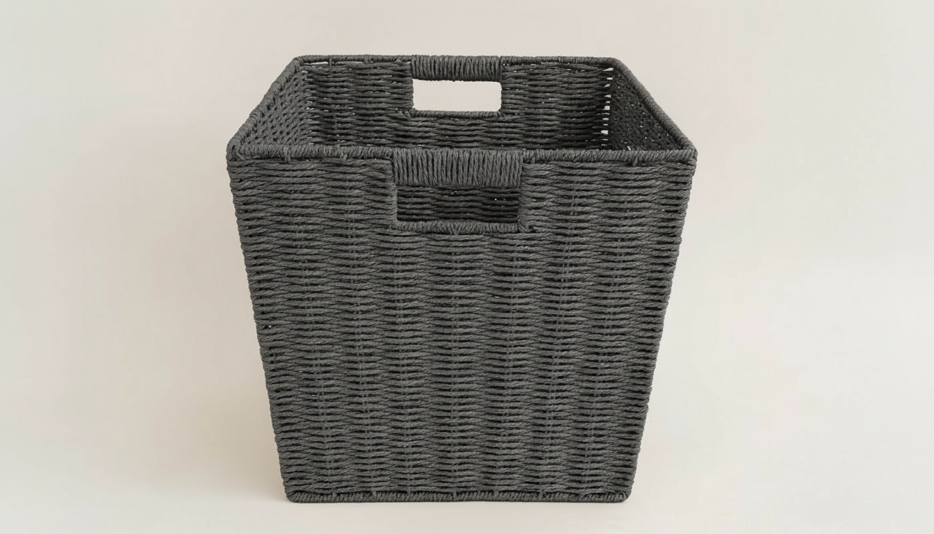 2 PC PAPER RATTAN KD CUBE