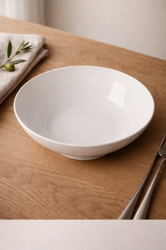 PALM LANE PORCELAIN TEXTURE BORDER 10.4“ LARGE BOWL
