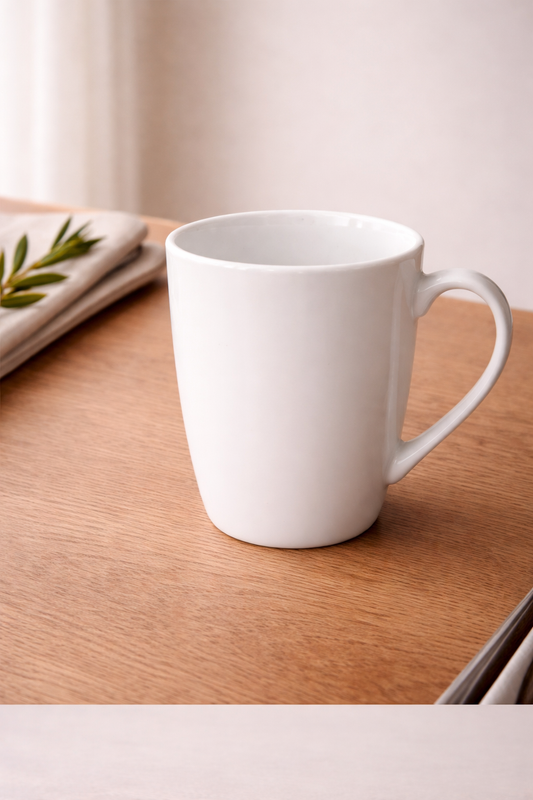 PALM LANE PORCELAIN CLASSIC BORDER MUG 10.5OZ