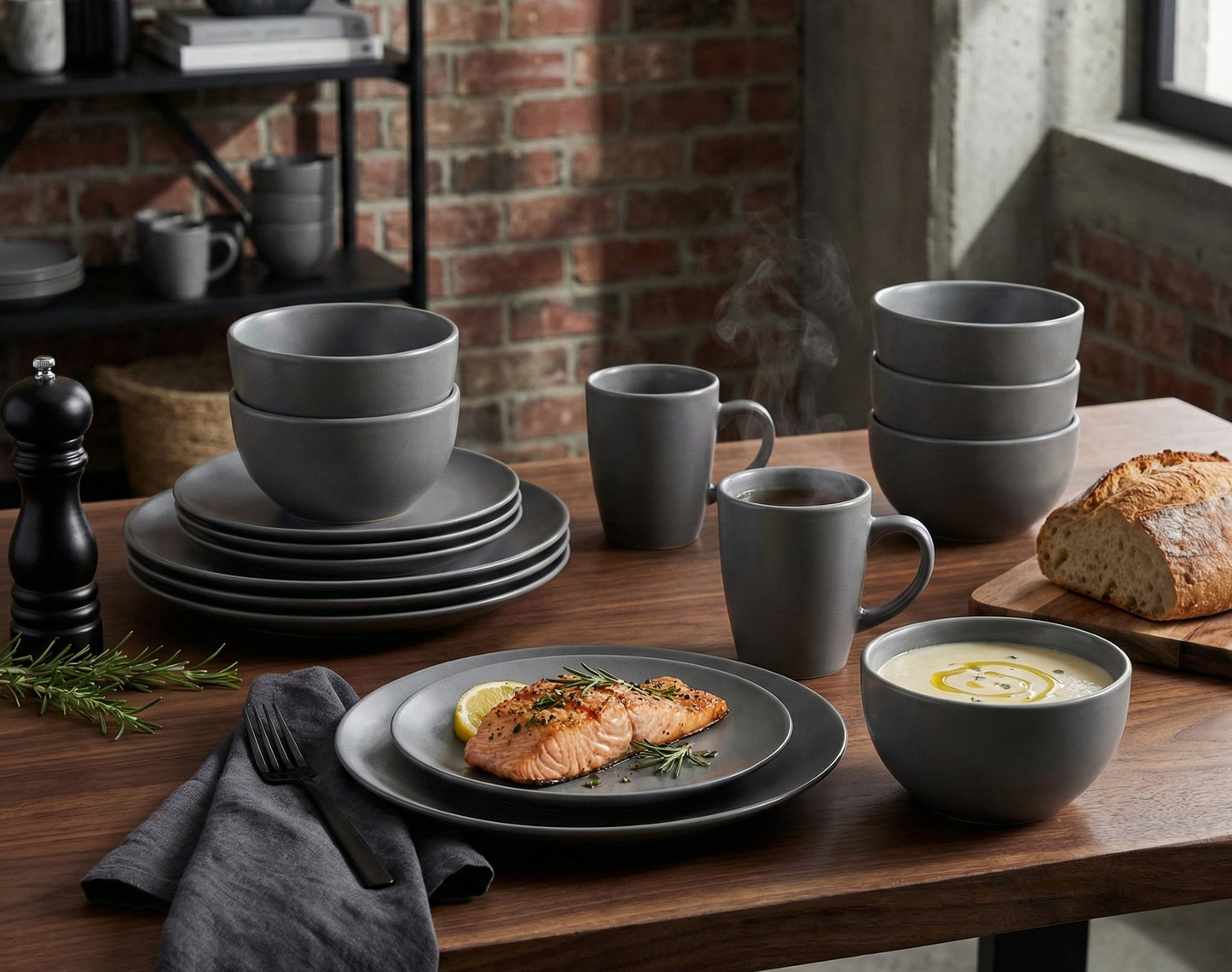 16-Piece Dinnerware Set - Matte