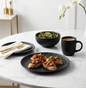 16-Piece Dinnerware Set - Ribbed
