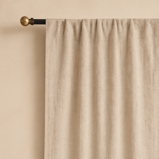 Marseille Performance Linen Blend Blackout Window Panel w/ 2 Hanging Options
