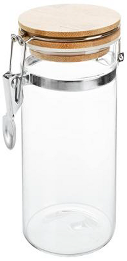 2 PC GLASS JAR W/ LEVER 1900ML