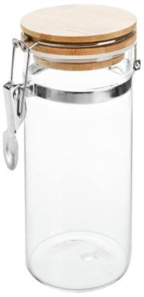 2 PC GLASS JAR W/ LEVER 780ML