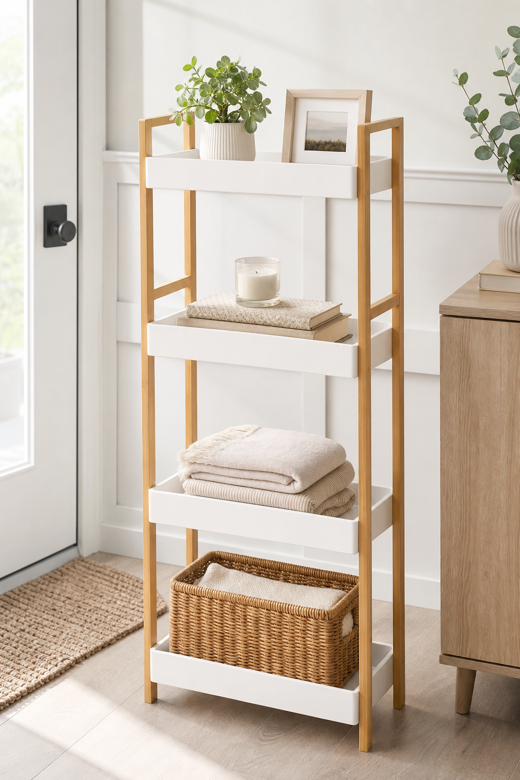 Contained 4 Layer Oblong Shelf - Lifestyle