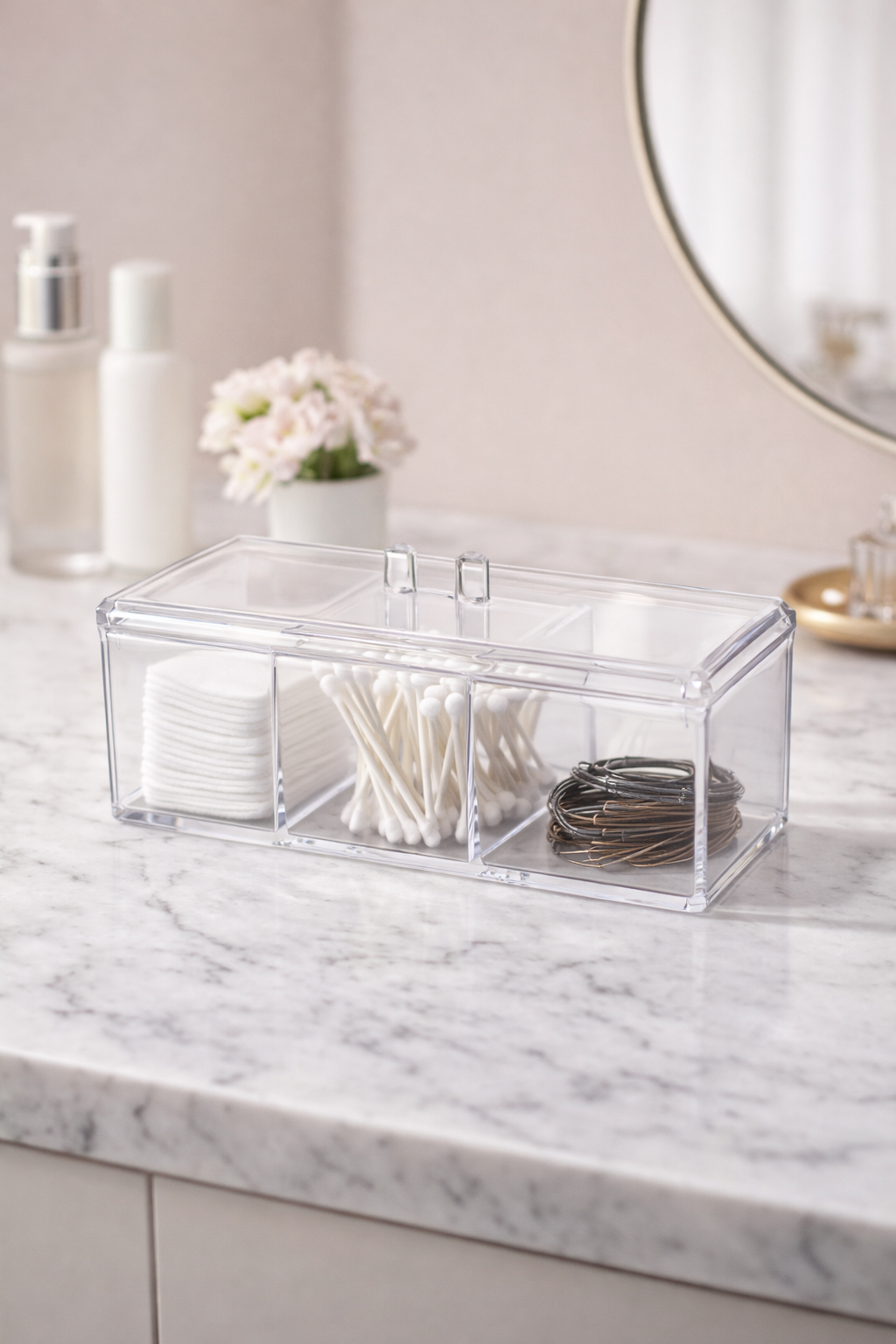 3 CELL DESKTOP STORAGE BOX