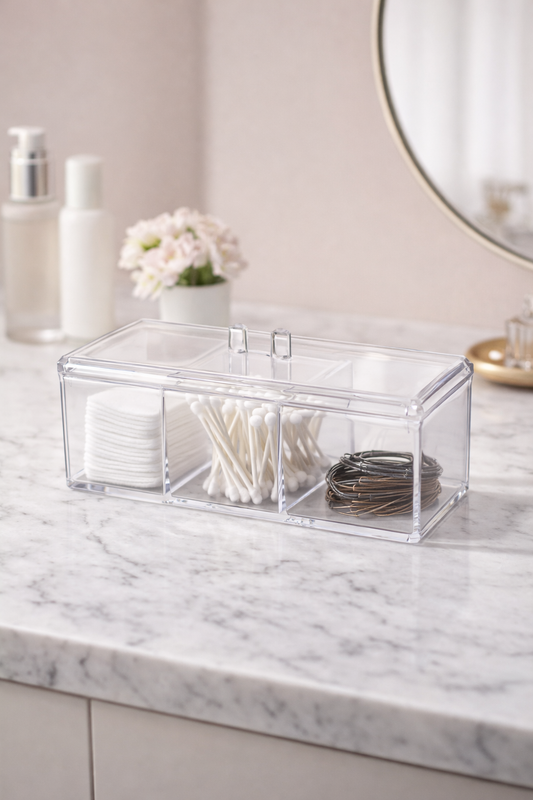 3 CELL DESKTOP STORAGE BOX