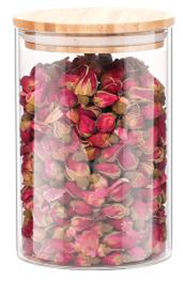 3 PC BAMBOO TOP GLASS CONTAINER 1000ML