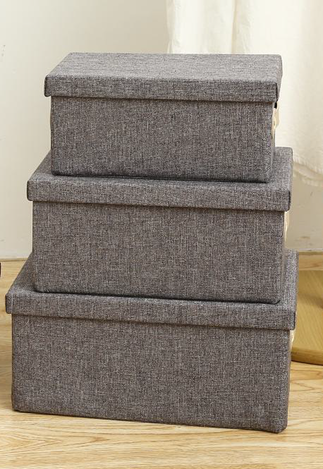 NON WOVEN FOLDABLE 3 PIECE BOX SET