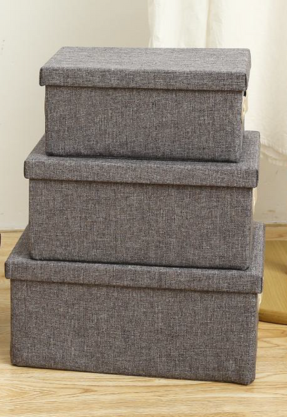 NON WOVEN FOLDABLE 3 PIECE BOX SET
