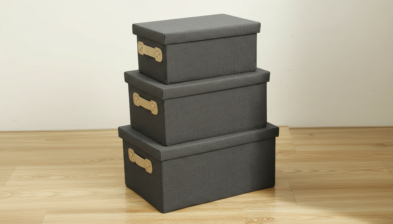 NON WOVEN FOLDABLE 3 PIECE BOX SET