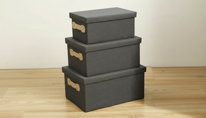 NON WOVEN FOLDABLE 3 PIECE BOX SET