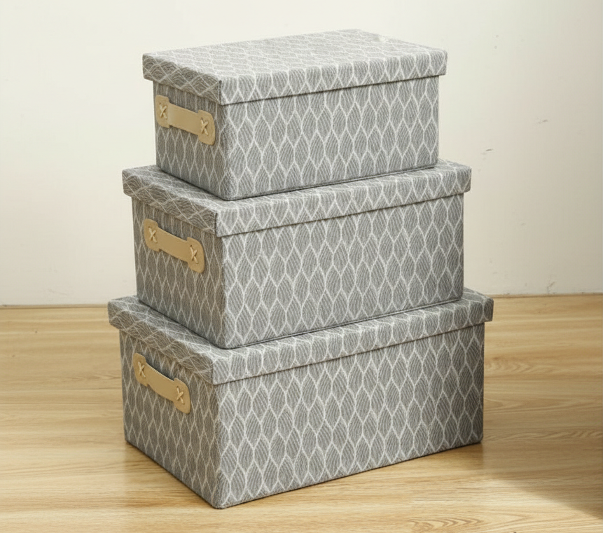 NON WOVEN FOLDABLE 3 PIECE BOX SET