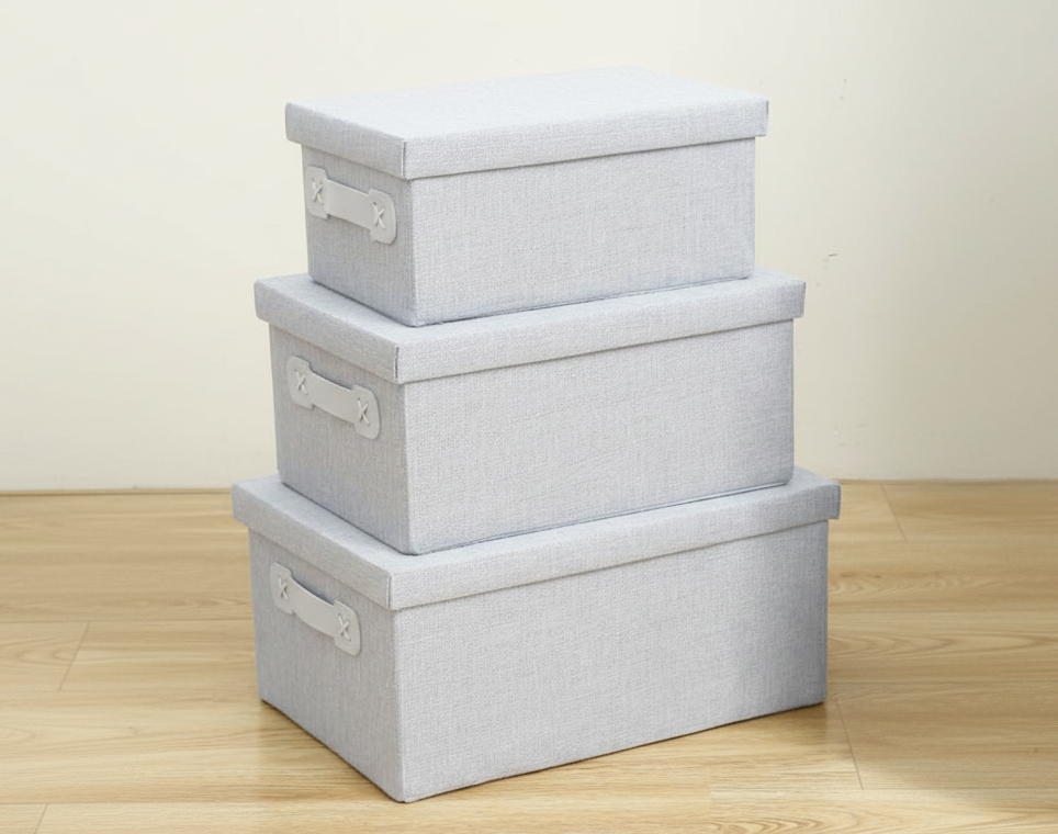 NON WOVEN FOLDABLE 3 PIECE BOX SET
