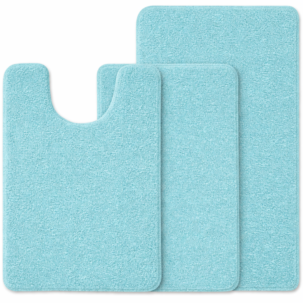 3-piece Bathmat Set (Bathmat 16x24, Bathmat 24x40, Contour 21.2x23.6)