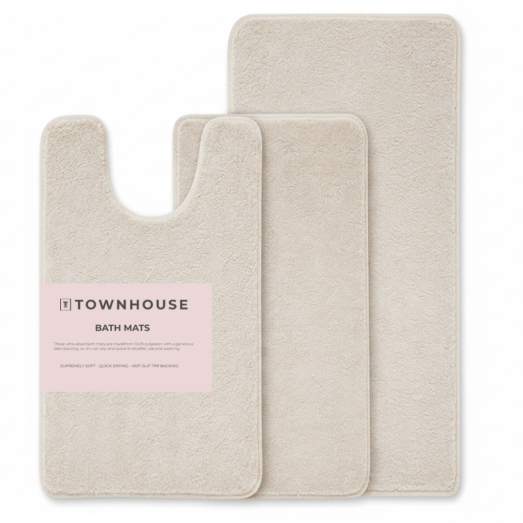 3-piece Bathmat Set (Bathmat 16x24, Bathmat 24x40, Contour 21.2x23.6)