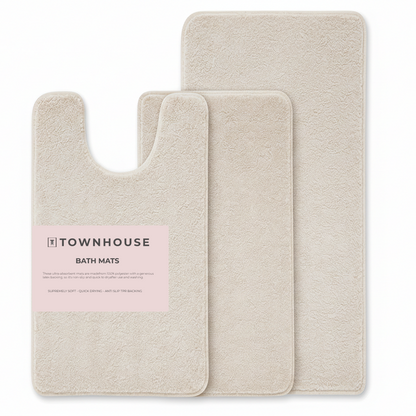 3-piece Bathmat Set (Bathmat 16x24, Bathmat 24x40, Contour 21.2x23.6)