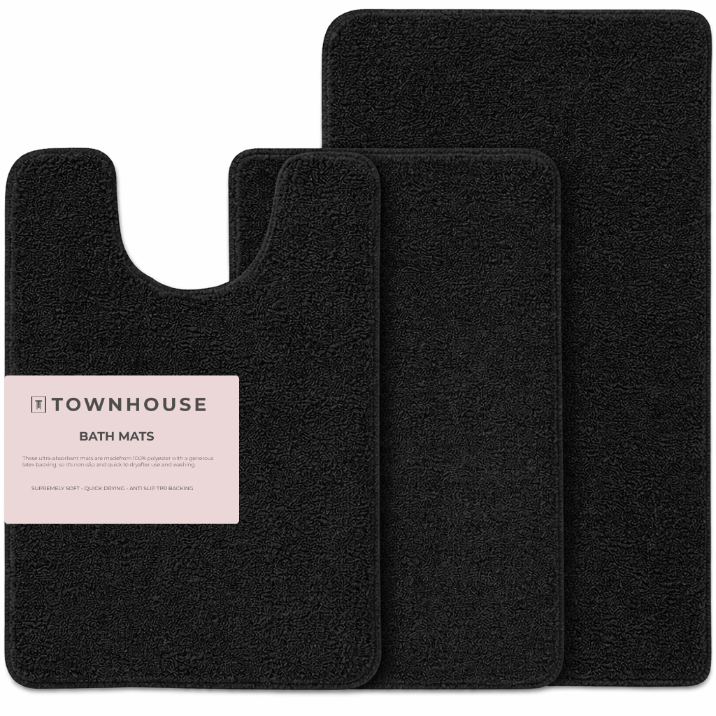 3-piece Bathmat Set (Bathmat 16x24, Bathmat 24x40, Contour 21.2x23.6)