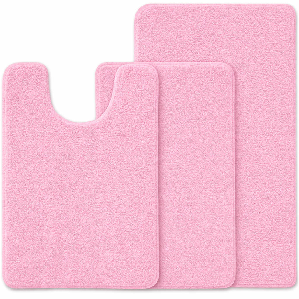 3-piece Bathmat Set (Bathmat 16x24, Bathmat 24x40, Contour 21.2x23.6)