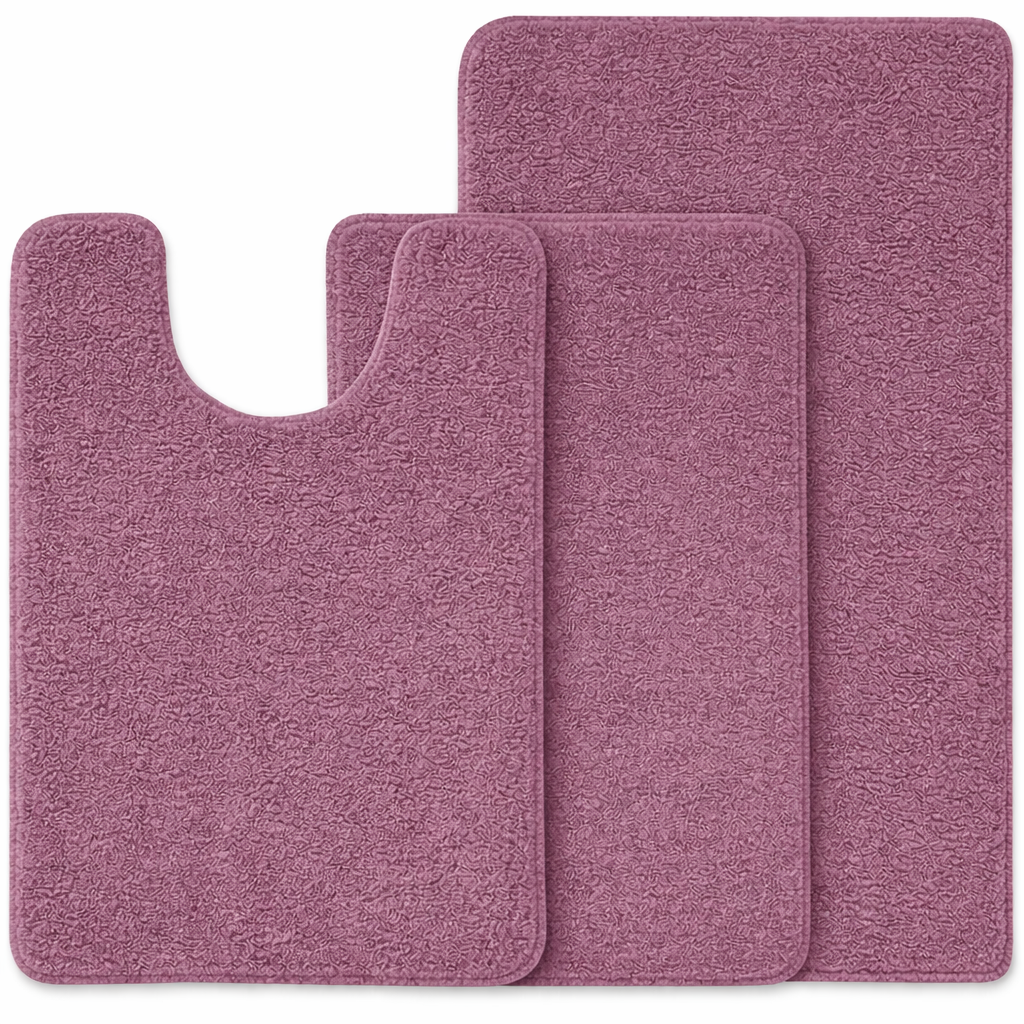 3-piece Bathmat Set (Bathmat 16x24, Bathmat 24x40, Contour 21.2x23.6)
