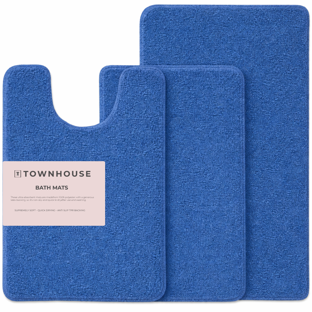 3-piece Bathmat Set (Bathmat 16x24, Bathmat 24x40, Contour 21.2x23.6)