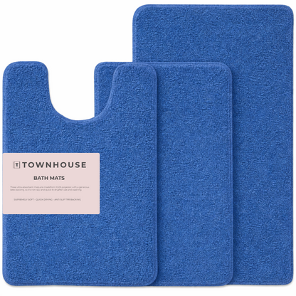 3-piece Bathmat Set (Bathmat 16x24, Bathmat 24x40, Contour 21.2x23.6)