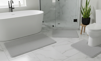 3-piece Bathmat Set (Bathmat 16x24, Bathmat 24x40, Contour 21.2x23.6)