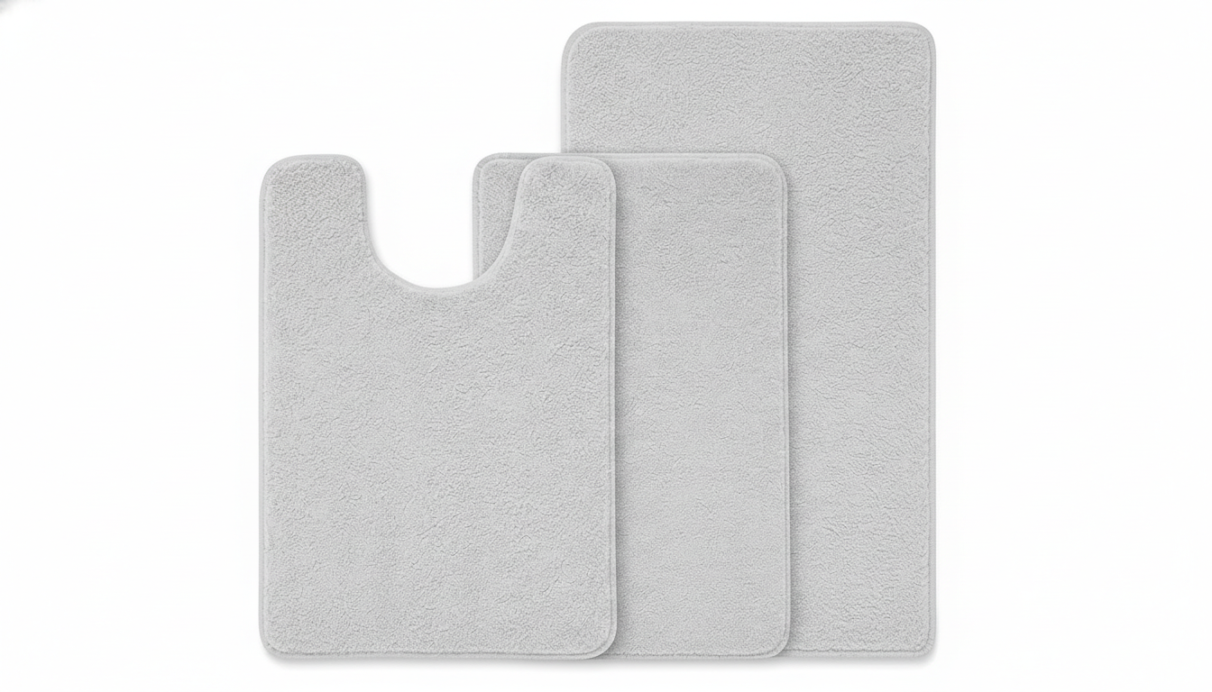 3-piece Bathmat Set (Bathmat 16x24, Bathmat 24x40, Contour 21.2x23.6)