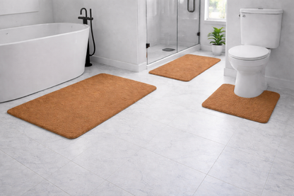 3-piece Bathmat Set (Bathmat 16x24, Bathmat 24x40, Contour 21.2x23.6)