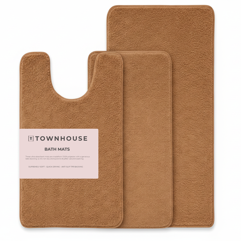 3-piece Bathmat Set (Bathmat 16x24, Bathmat 24x40, Contour 21.2x23.6)