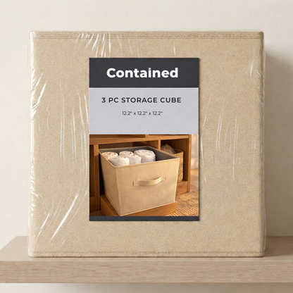 3 PC STORAGE CUBE