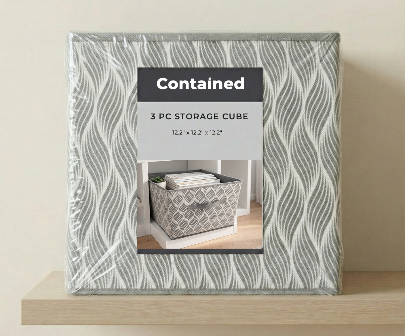 3 PC STORAGE CUBE