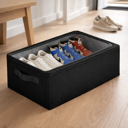 3 PC STORAGE TOTE WITH CLEAR ZIP TOP 15CM