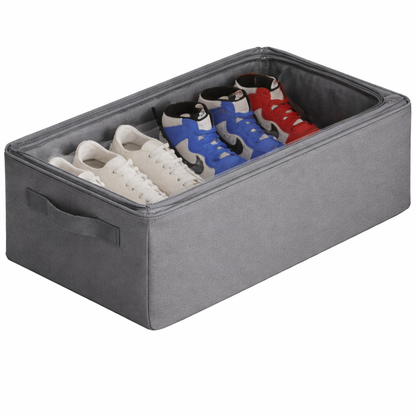 3 PC STORAGE TOTE WITH CLEAR ZIP TOP 15CM