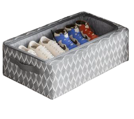3 PC STORAGE TOTE WITH CLEAR ZIP TOP 15CM