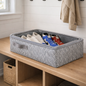 3 PC STORAGE TOTE WITH CLEAR ZIP TOP 15CM